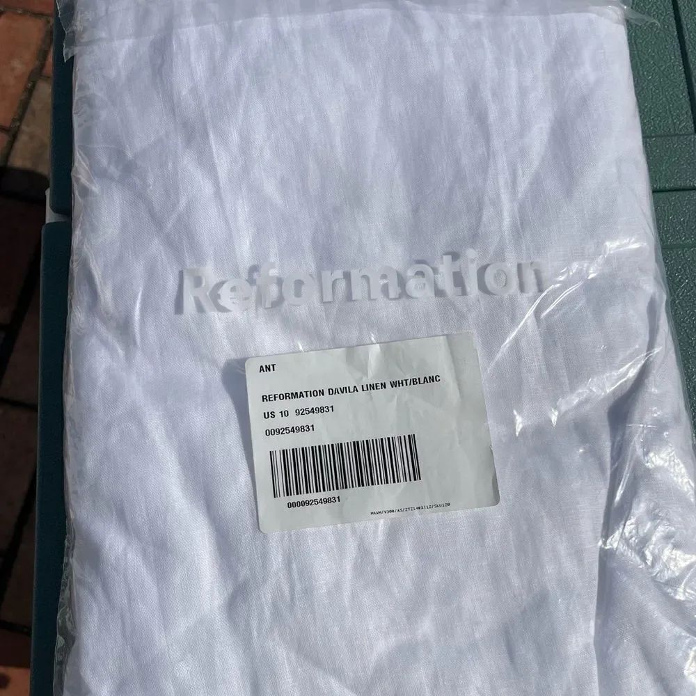 Reformation Davila Linen Midi Dress NWT - Picture 5 of 13